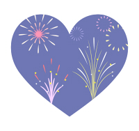 噴出花火イラスト