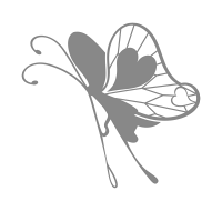 グレーの蝶イラスト素材