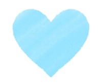 heart-free-image-pastel01　水色のハート