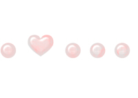 マーブル模様のハートドットラインピンク