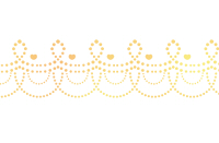 点々装飾ライン黄色