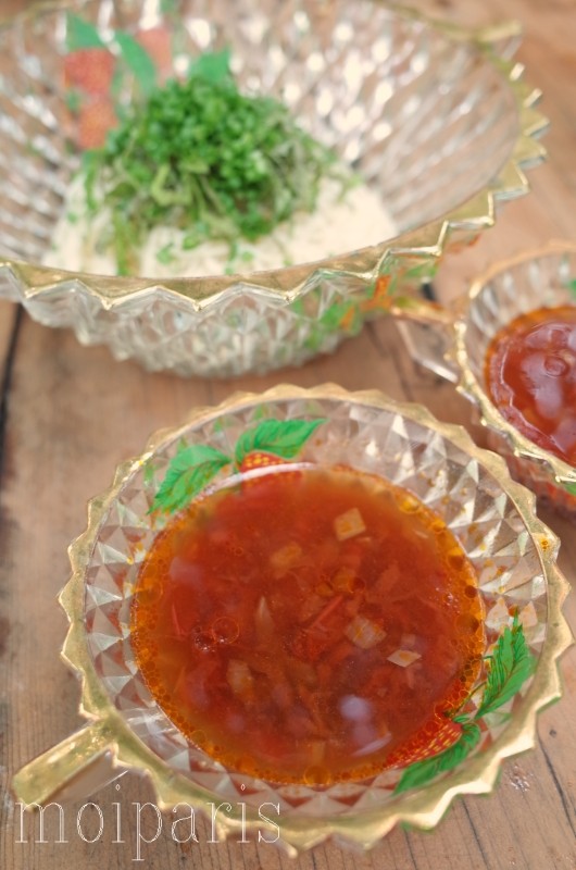 美味しいです トマト麺つゆレモンオリーブオイル素麺 パリ生活社ミルクとマカロン2