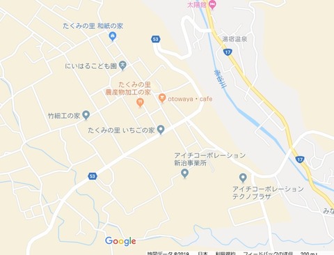 tたくみのさと地図