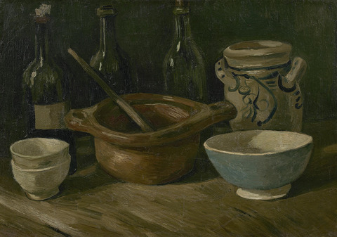 陶器と瓶のある静物vangoghmuseum-s0138V1962-800