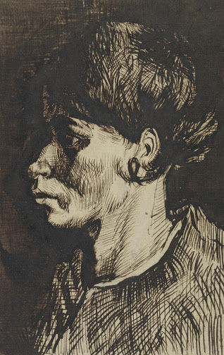 女性の顔(ペン)vangoghmuseum-d0271V1969r-800