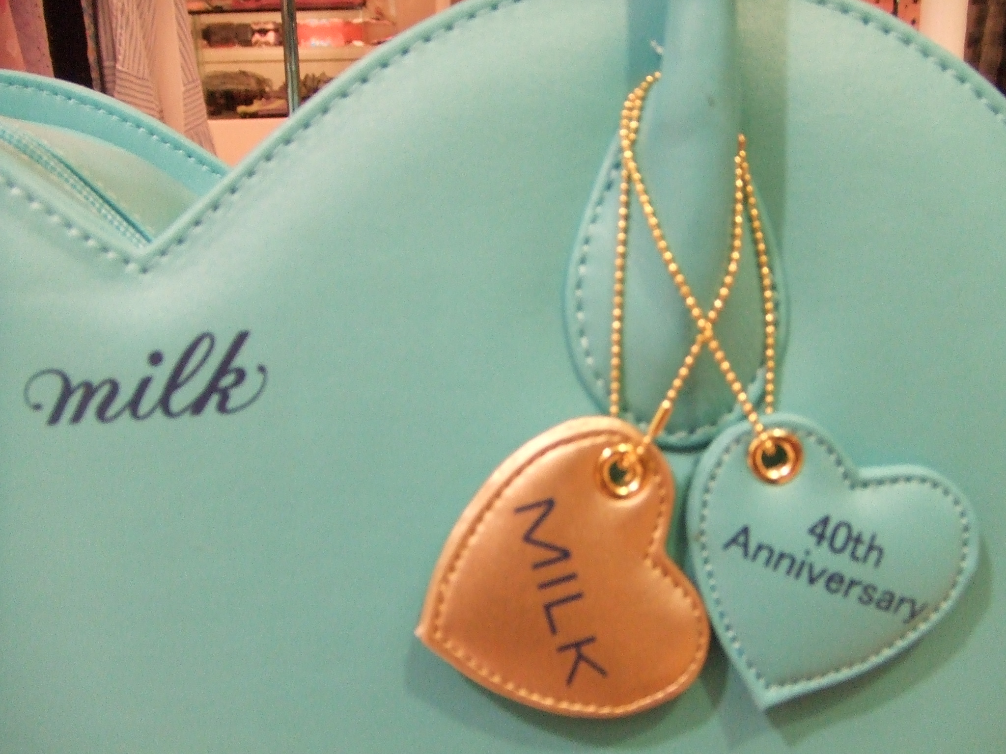 MILK 40th Anniversary ハートバッグ ミスティブルー MILK> 40THハートBAG : MILK MILKBOY SAPPORO BLOG