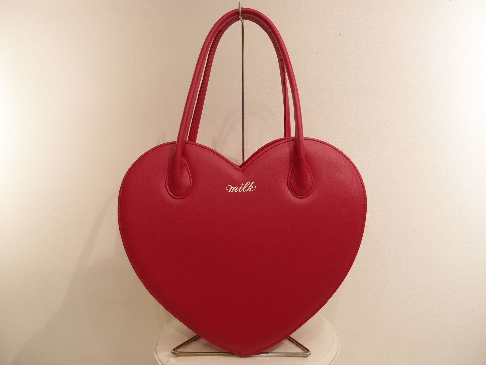 milk ハート バッグ 赤 MILK ハートバッグ 赤