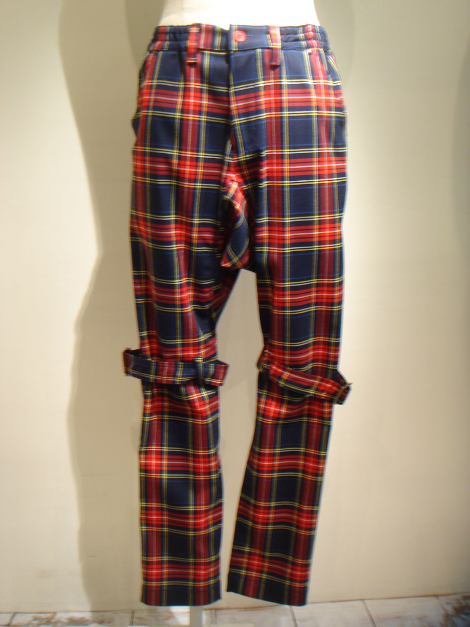 MILKBOY チェック ボンテージパンツ MILKBOYチェック柄ボンテージ