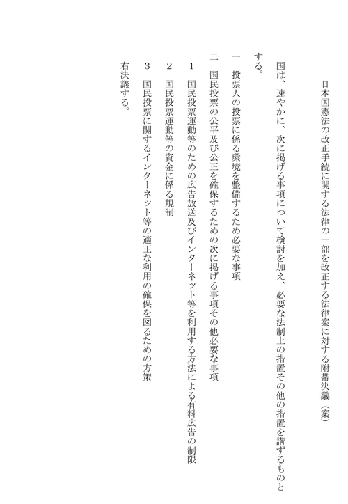 附則決議