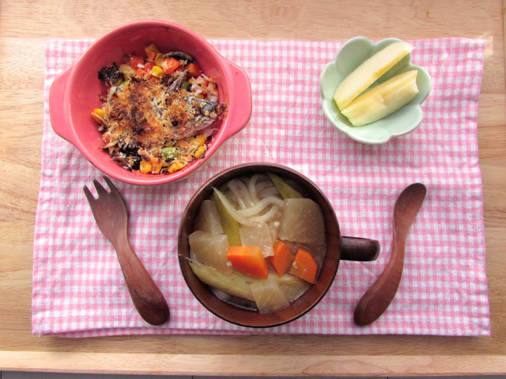 こどもごはん おみそ汁リメイクうどん みみ子とぽにょの美味しい楽しい親子ごはん
