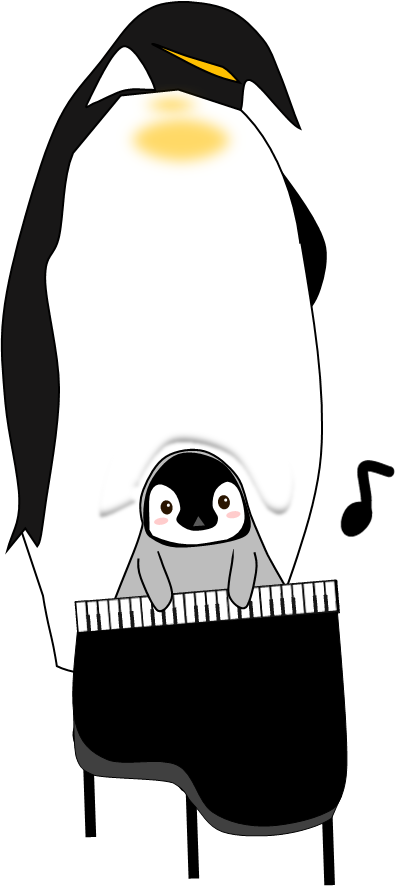 パワーポイントでペンギンの絵を描きました 宇宙人ののんびりブログ