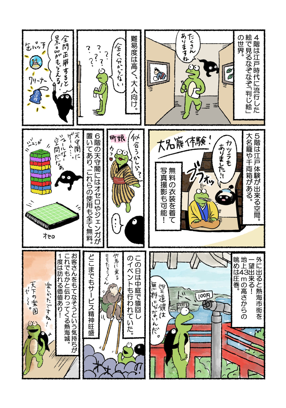 レポート漫画 おもてなし精神が凄い 天下の楽園 熱海城 東京別視点ガイド