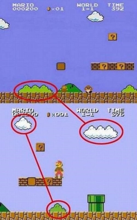 スーパーマリオブラザーズ の草むらと雲のドット絵は同じ 都市伝説が好き過ぎてヤバいブログ スーパーマリオブラザーズ の草むらと雲のドット絵は同じ 都市伝説が好き過ぎてヤバいブログ
