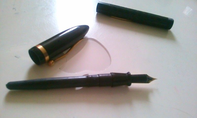 シェーファー1930'sサイドレバー式万年筆のインクサックをパイロット