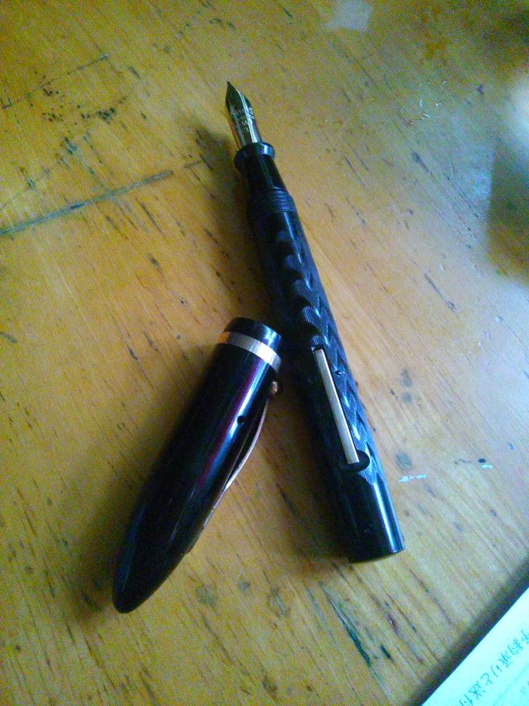 シェーファー1930'sサイドレバー式万年筆のインクサックをパイロット