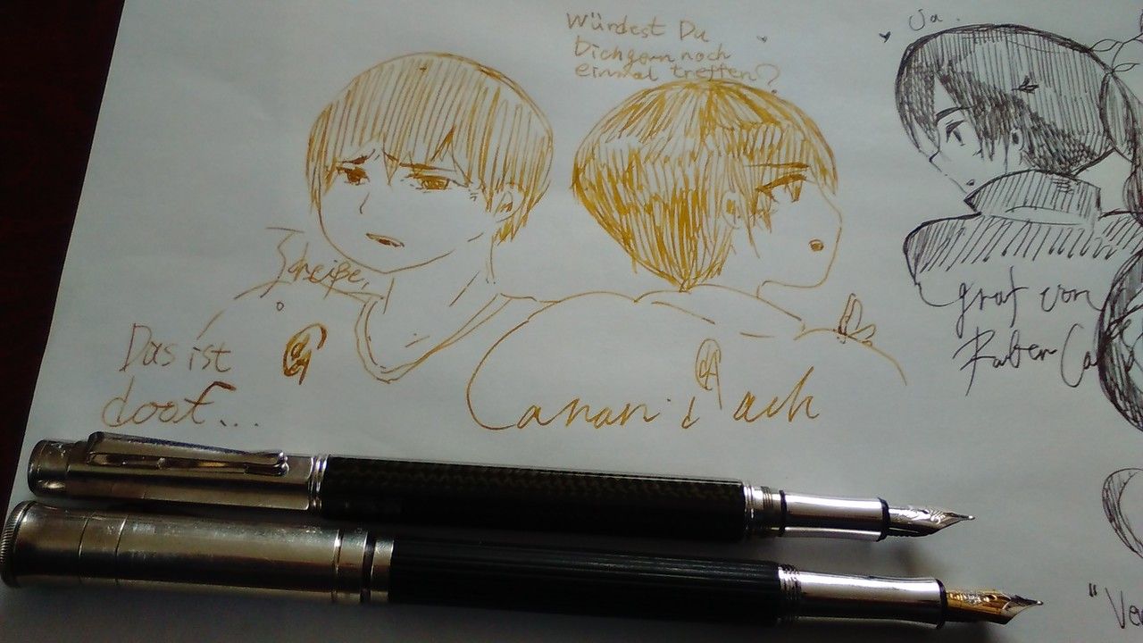 CARAN d'ACHE カランダッシュ バリアスカーボン3000 万年筆 VARIUS(F)インプレ本題「V.S.ファーバーカステル」 : 万年筆 の覚え書き CARAN d'ACHE カランダッシュ バリアスカーボン3000 万年筆 VARIUS(F)インプレ本題「V.S.ファーバーカステル」 : 万年筆 の覚え書き