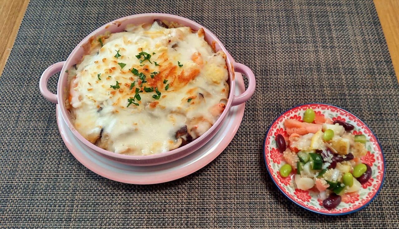 副産物がうまうまこれあり バター香る海老ドリア 水は方円の器に随う 副産物がうまうまこれあり バター香る海老ドリア 水は方円の器に随う