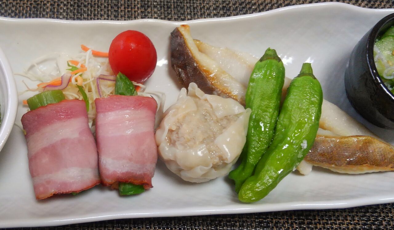 １年って早いわ アスパラガスのベーコン巻き 水は方円の器に随う