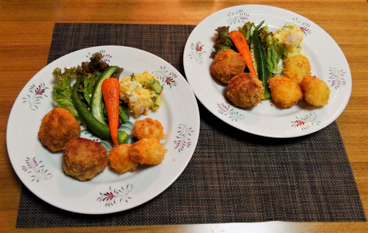 食べ切りたい 小分け冷凍しないかった ボールメンチカツ 水は方円の器に随う