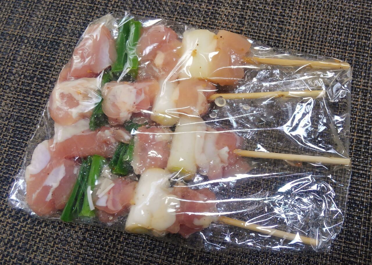 メインを迷った晩御飯 塩だれねぎま焼き鳥 水は方円の器に随う