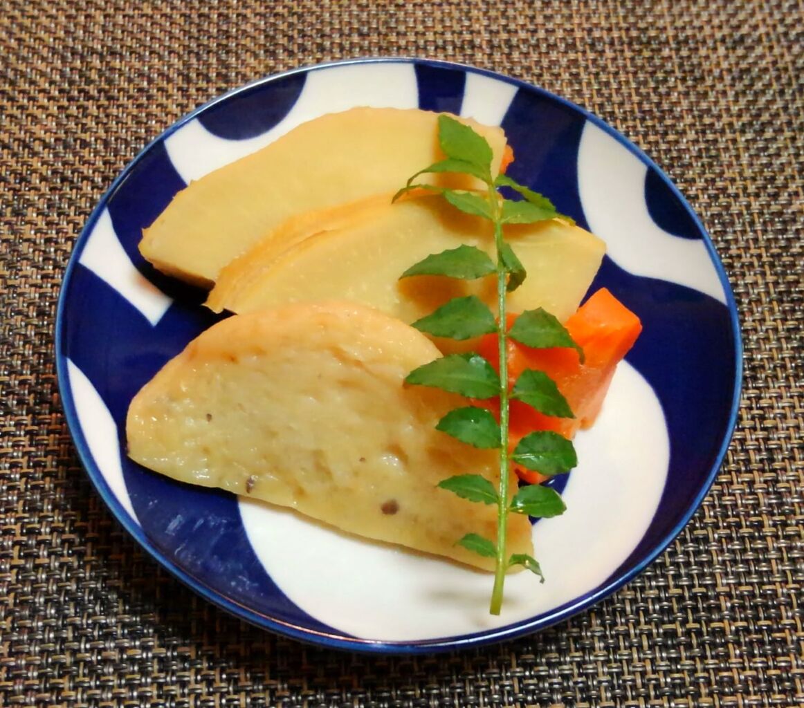 お取り寄せに助けてもらった晩御飯 たけのこと絹揚げの炊いたの 水は方円の器に随う