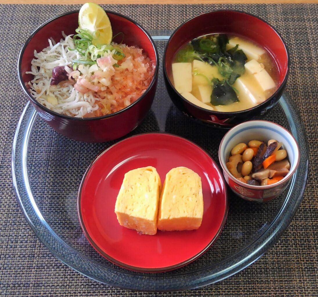 柑橘でワンランクアップ しらすおかかごはん 水は方円の器に随う 柑橘でワンランクアップ しらすおかかごはん 水は方円の器に随う