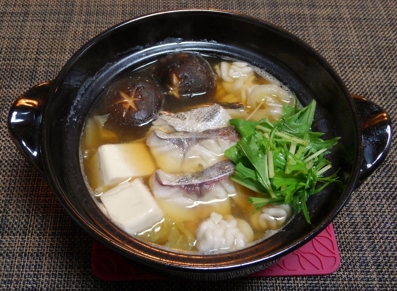 買い物三昧の連休でした 白子入り鱈のミニ鍋 水は方円の器に随う