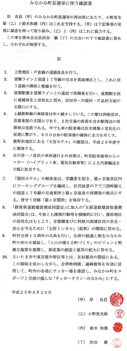 確認書S