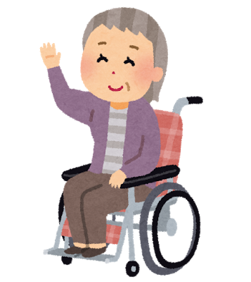 いらすとや 車いすに乗ったお婆さん