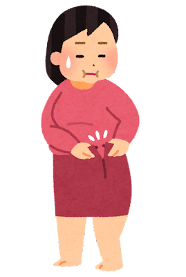 いらすとや 太り過ぎてスカートが履けなくなった女性