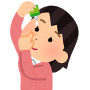 いらすとや 目薬をさす人