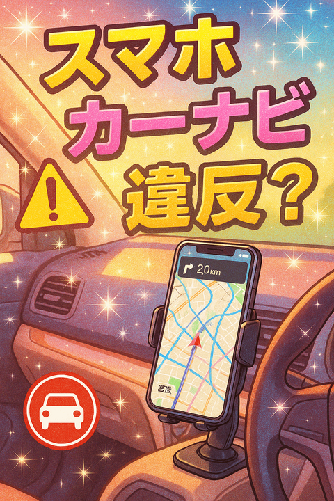 スマホカーナビ違反ではない