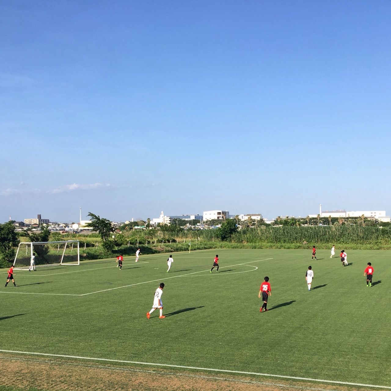 横浜ジュニオールjyが馬入で大豆戸fcと練習試合 湘南に住むパパのサッカー応援ブログ