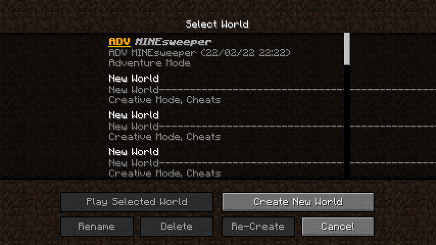 Minecraft マインクラフトでマインスイーパが出来ちゃう そんなアドベンチャーマップで遊んでみまみた まいんくらふと2っき