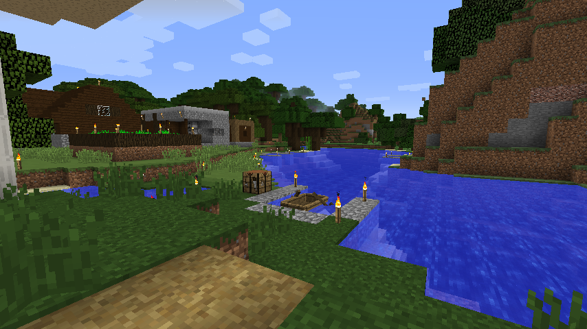 黒谷村 黒家村 白樺村 Minecraft 世界ゆったり街歩き
