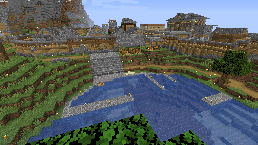 大塘港に税関を建てる 前編 Minecraft 世界ゆったり街歩き