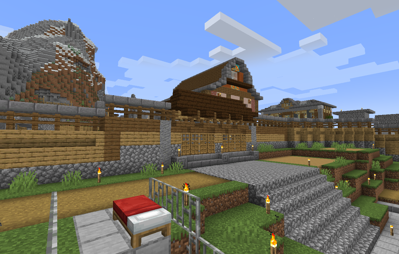 港の門とクレーンを作る Minecraft 世界ゆったり街歩き 港の門とクレーンを作る Minecraft 世界ゆったり街歩き