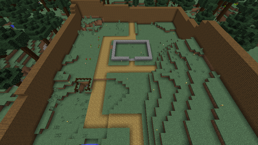 タイガの中に村を作る 2 城門 Minecraft 世界ゆったり街歩き