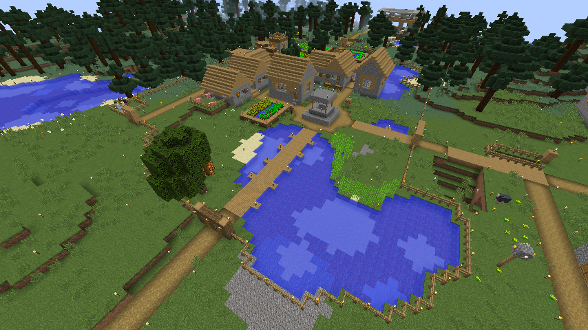 松端村 Minecraft 世界ゆったり街歩き