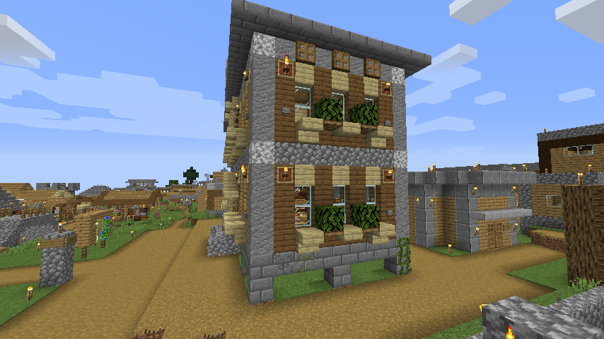 Minecraft 世界ゆったり街歩き