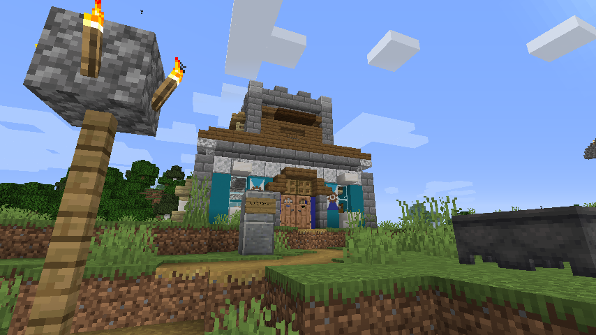 大塘港の管理事務所を作る 3 Minecraft 世界ゆったり街歩き