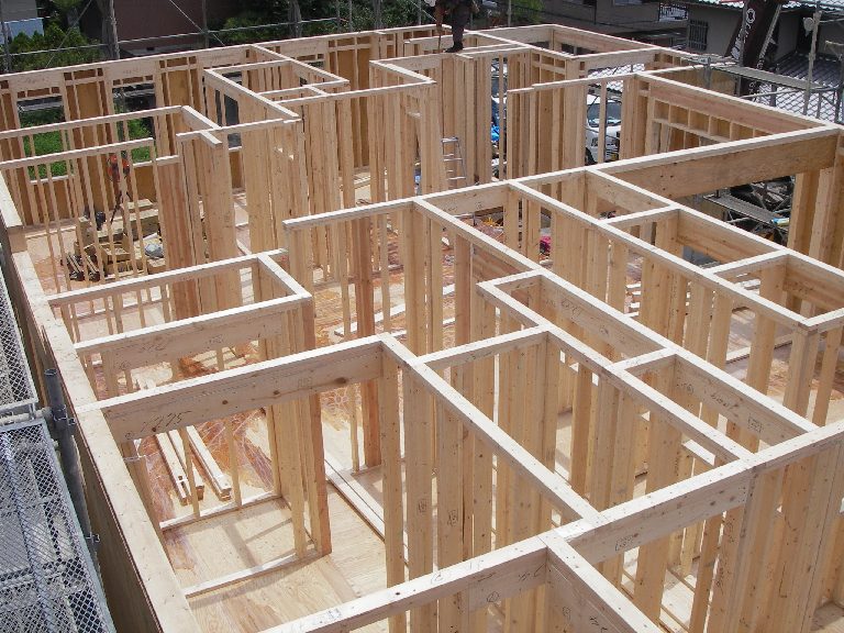 輸入住宅施工現場 今日はここまでできました 技術編 フレ ミング 上棟式 Livedoor Blog ブログ