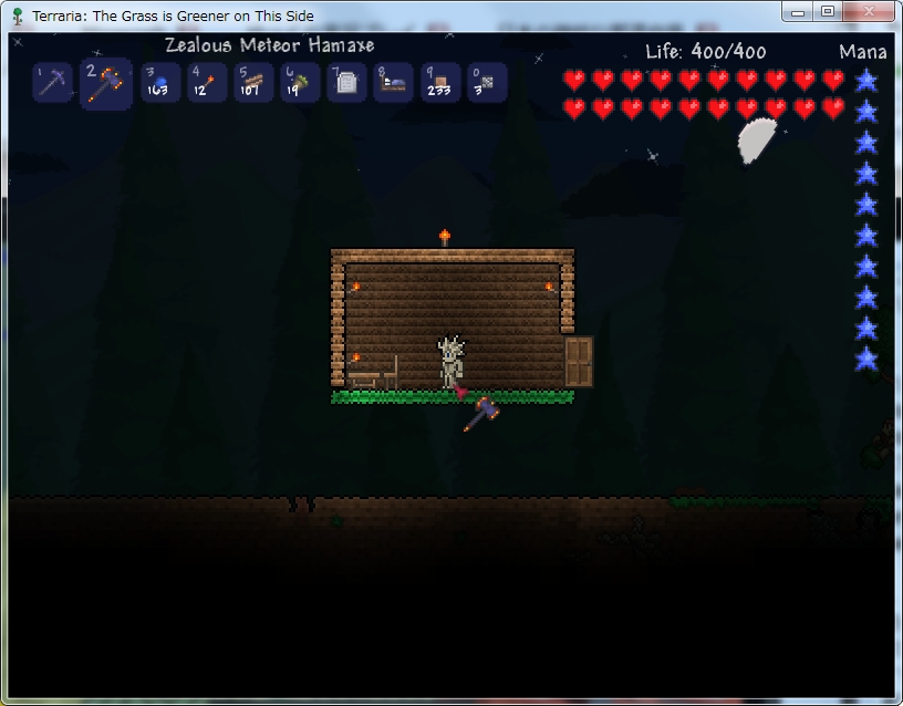 Pc版テラリア Terraria やってみた Part2 世界と家作り Noegoism