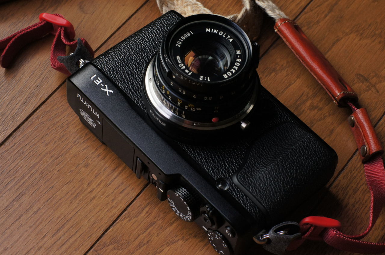FUJIFILM X-E1 ブラック　オールドレンズ