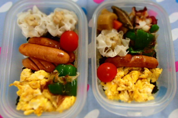 タッパー弁当 美味しいところを つまみ食い