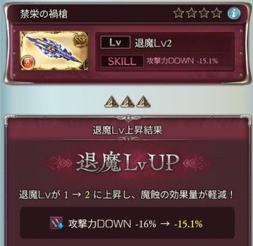 【グラブル】禁禍武器深度1の時点で勝ってると思うべきなんだろうが軽減が下振れると..