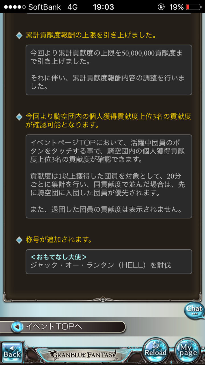 グラブル 団イベの個人貢献度上位3名が可視化 累計貢献度による報酬も上限引き上げに ミニゴブ速報 グラブルまとめ