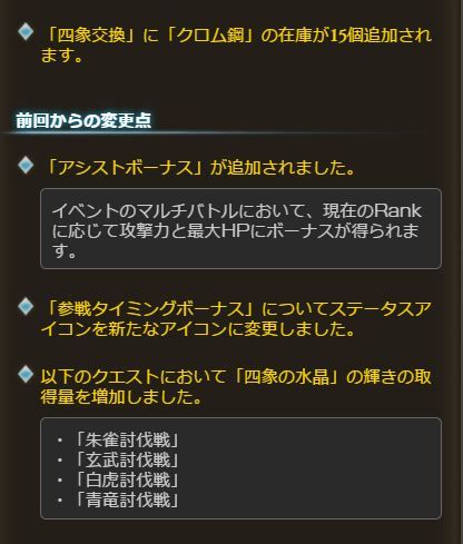 グラブル 四象降臨 5月開催概要が公開 各印符が今回もリセット クロム ヒヒ在庫追加の他アシストボーナスも導入 ミニゴブ速報 グラブルまとめ グラブル 四象降臨 5月開催概要が公開 各印符が今回もリセット クロム ヒヒ在庫追加の他アシストボーナスも導入 ミニゴブ速報 グラブルまとめ