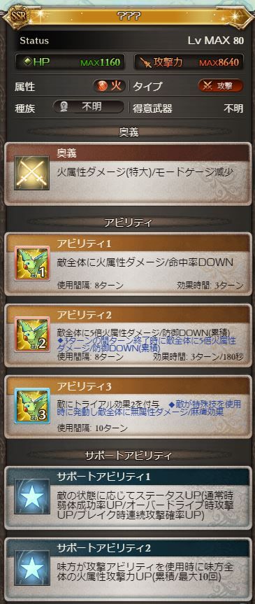 グラブル トライアル更新 火ssr攻撃と水sr特殊の2人が追加 味方の攻撃アビに反応し火バフを付与するサポアビや特殊カウンターで麻痺を与える3アビなど ミニゴブ速報 グラブルまとめ