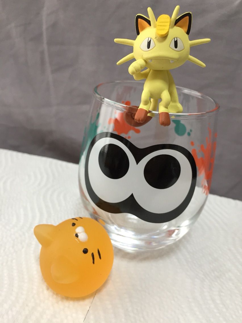 コップにぶらさがるポケモンたち Putittoポケモンのニャースをゲットにゃ W しまぽむさんち